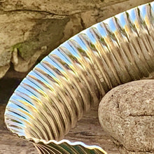 Load image into Gallery viewer, Sterling silver corrugated cuff bracelet