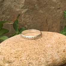 Load image into Gallery viewer, Textured, patterned, Sterling silver stacking rings.