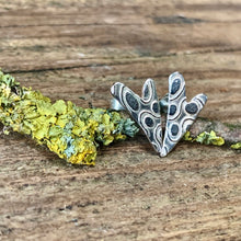 Load image into Gallery viewer, Silver textured hearts stud earrings