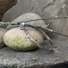 Load image into Gallery viewer, Sterling silver and Green Aventurine stacking bangle