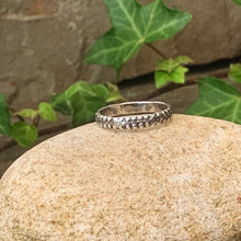 Load image into Gallery viewer, Textured, patterned, Sterling silver stacking rings.