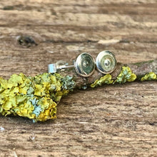 Load image into Gallery viewer, Silver delicate dot stud earrings