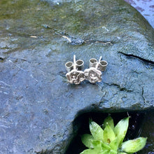 Load image into Gallery viewer, Sterling silver flower studs