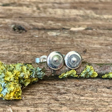 Load image into Gallery viewer, Silver delicate dot stud earrings