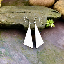 Load image into Gallery viewer, Sterling silver and Amazonite earrings.