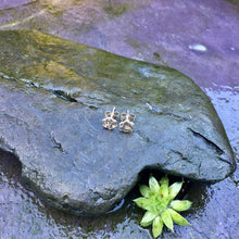 Load image into Gallery viewer, Sterling silver flower studs