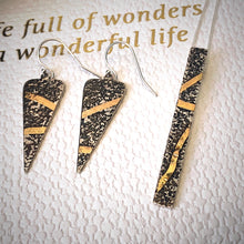 Load image into Gallery viewer, Solid sterling silver and gold pendant