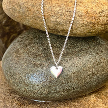Load image into Gallery viewer, Dainty Silver heart necklace