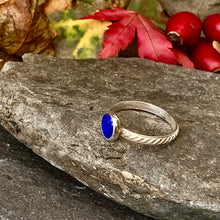 Load image into Gallery viewer, Colourful silver and cats eye stacking rings