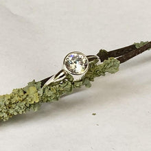 Load image into Gallery viewer, Sterling silver and sparkling zirconia ring - UK size L
