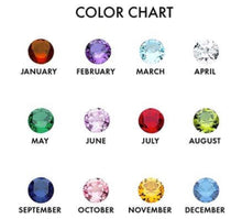 Load image into Gallery viewer, Birthstone stacking rings 3mm