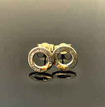 Load image into Gallery viewer, Solid sterling silver and gold polo stud earrings