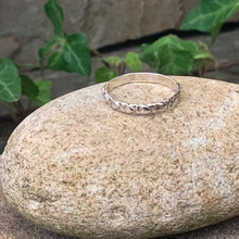 Load image into Gallery viewer, Textured, patterned, Sterling silver stacking rings.
