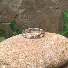 Load image into Gallery viewer, Textured, patterned, Sterling silver stacking rings.
