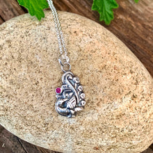 Load image into Gallery viewer, Peacock pendant with Ruby
