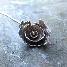 Load image into Gallery viewer, Sterling silver large &#39;Peony&#39; pendant
