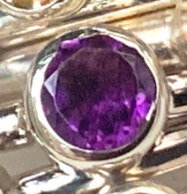 Load image into Gallery viewer, Plain band 4mm round Gemstone stacking rings. Made to order

