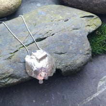 Load image into Gallery viewer, Sterling silver large &#39;Peony&#39; pendant
