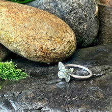Load image into Gallery viewer, Sterling silver butterfly ring. Made to order.
