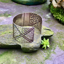 Load image into Gallery viewer, Sterling silver and copper, cuff bracelet
