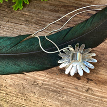 Load image into Gallery viewer, Daisy necklace. Sterling silver.
