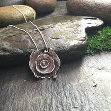 Load image into Gallery viewer, Sterling silver large &#39;Peony&#39; pendant
