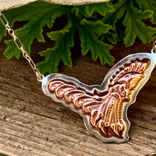 Load image into Gallery viewer, Sterling silver and copper necklace.
